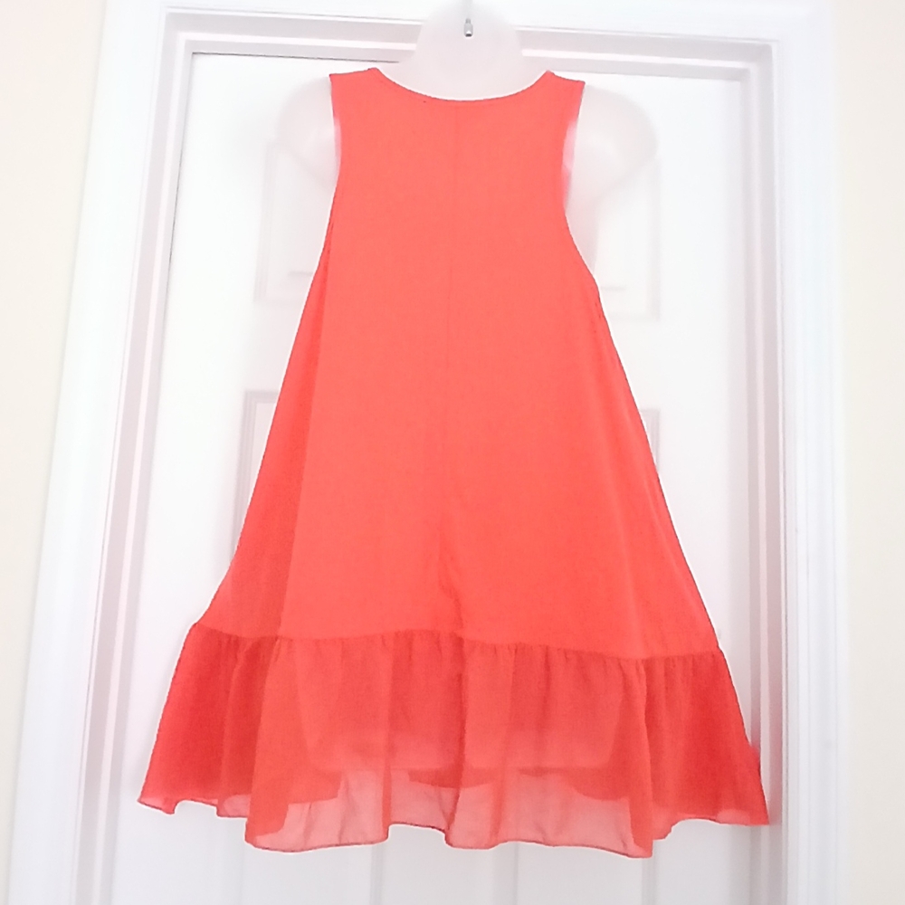 Umgee Flowy Coral Sleeveless Top - Picture 3 of 6